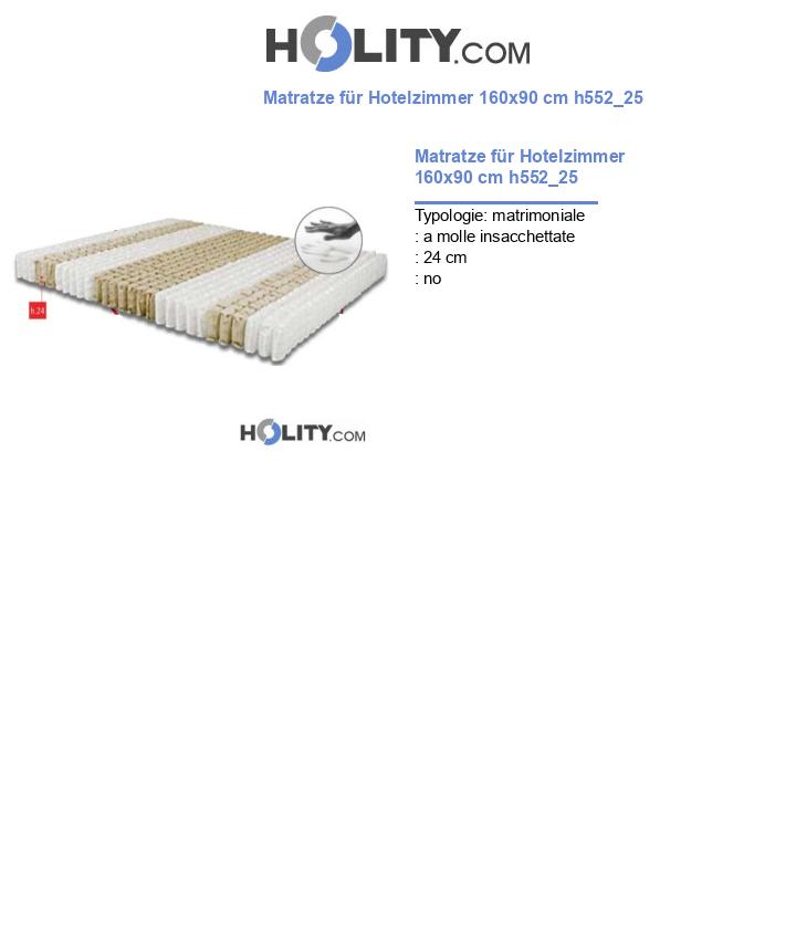 Matratze für Hotelzimmer 160x90 cm h552_25