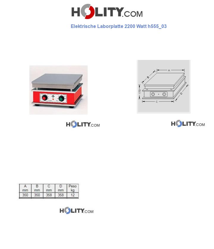 Elektrische Laborplatte 2200 Watt h555_03