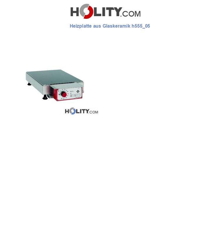 Heizplatte aus Glaskeramik h555_05