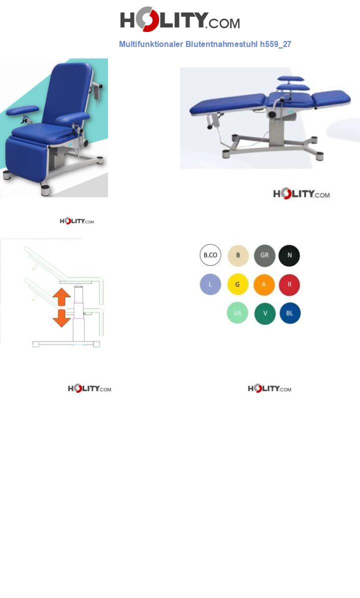 Multifunktionaler Blutentnahmestuhl h559_27