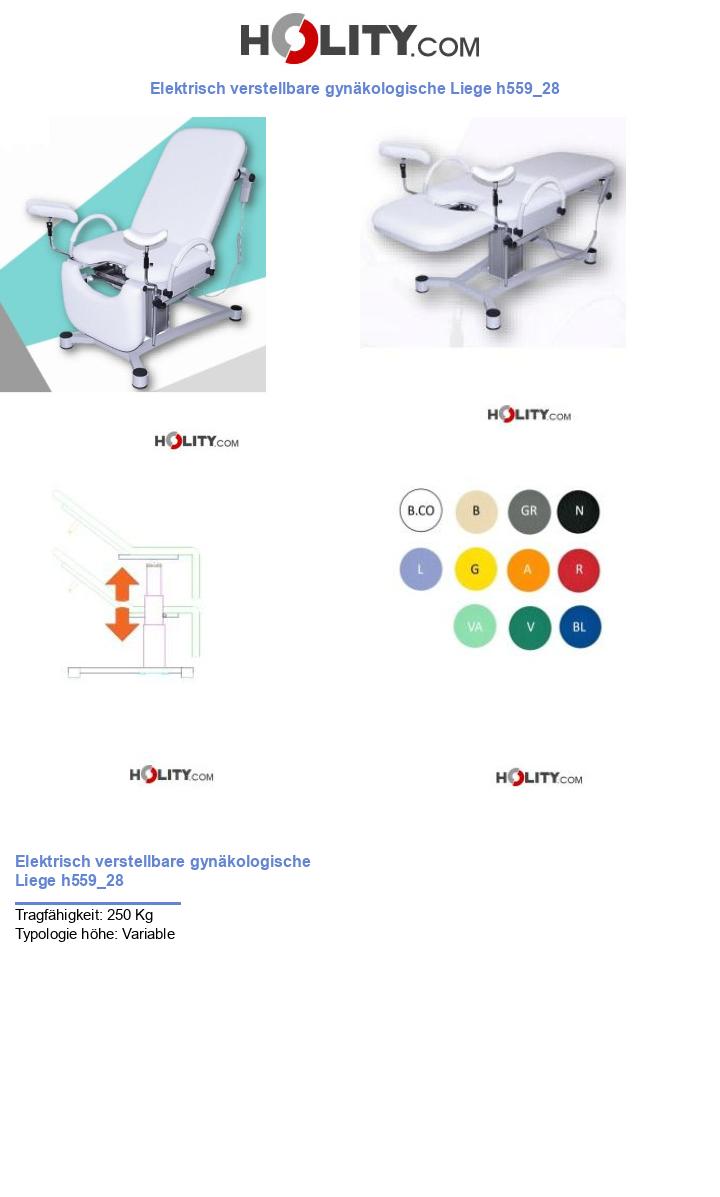 Elektrisch verstellbare gynäkologische Liege h559_28