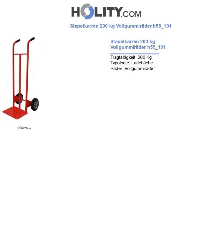 Stapelkarren 200 kg Vollgummiräder h55_101