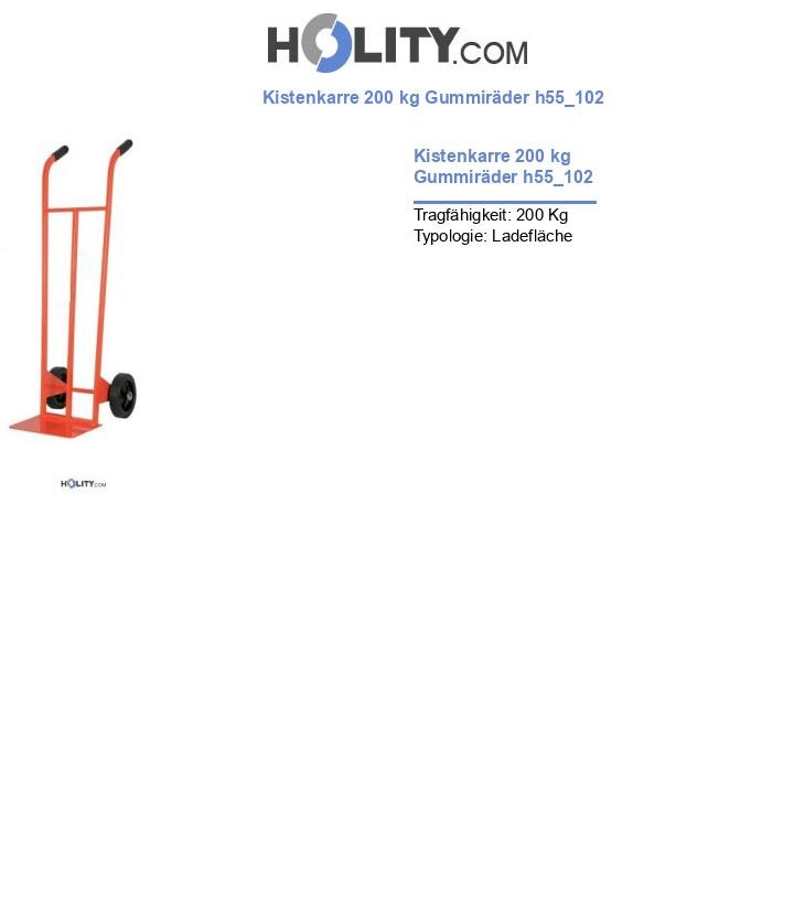 Kistenkarre 200 kg Gummiräder h55_102