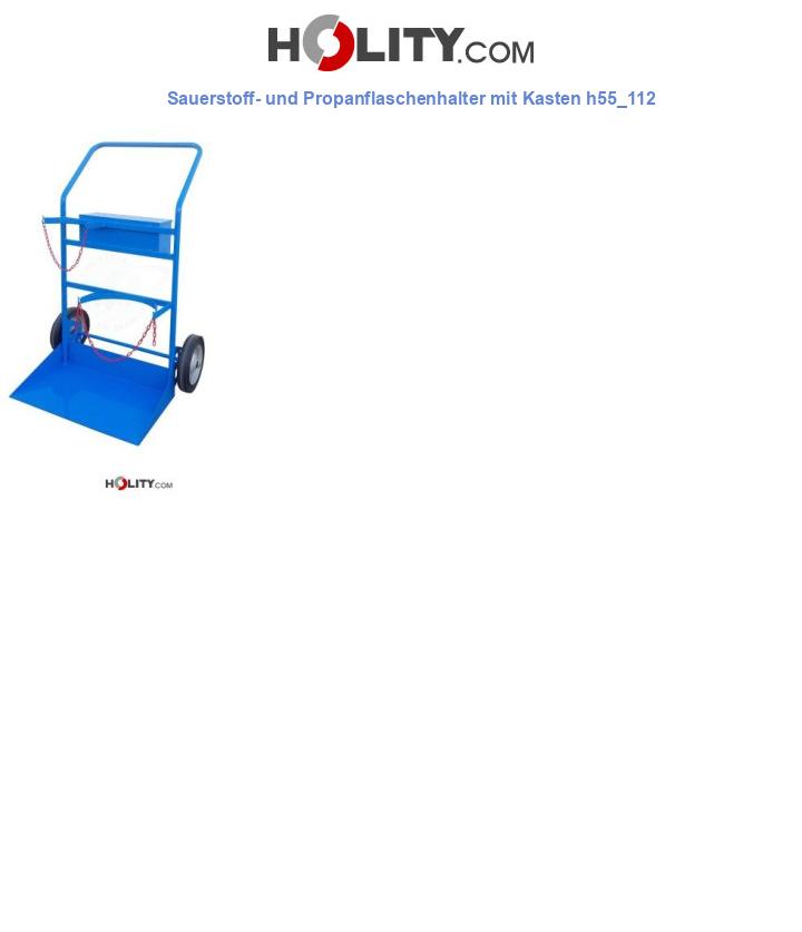Sauerstoff- und Propanflaschenhalter mit Kasten h55_112