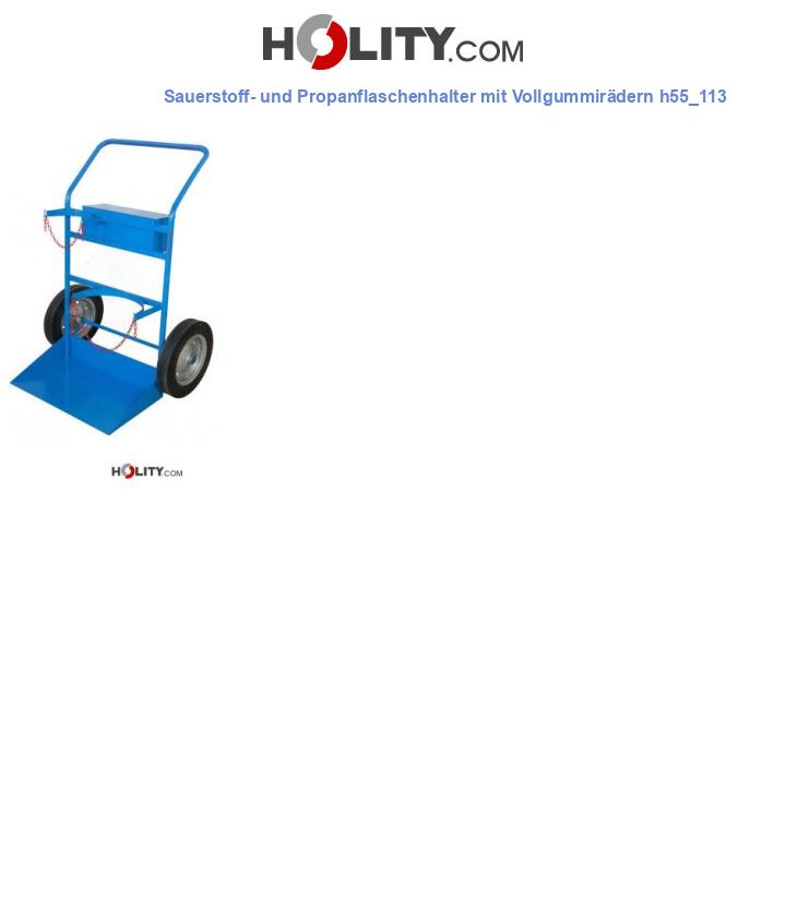 Sauerstoff- und Propanflaschenhalter mit Vollgummirädern h55_113