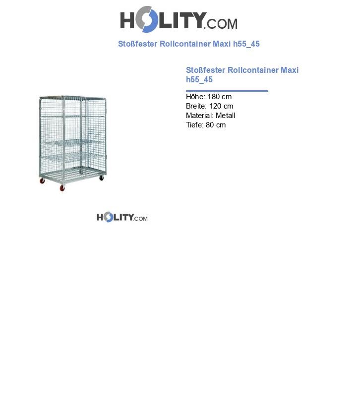 Stoßfester Rollcontainer Maxi h55_45