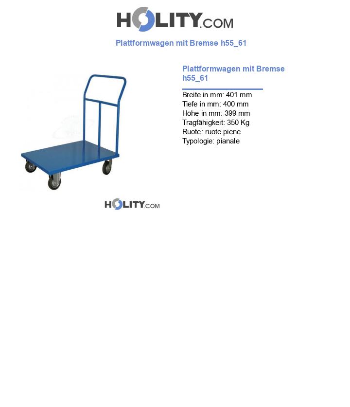 Plattformwagen mit Bremse h55_61