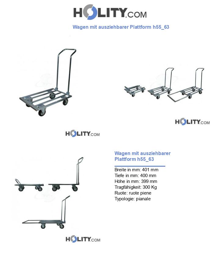 Wagen mit ausziehbarer Plattform h55_63