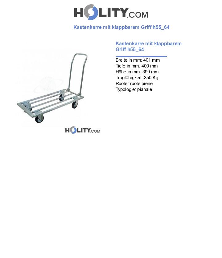 Kastenkarre mit klappbarem Griff h55_64