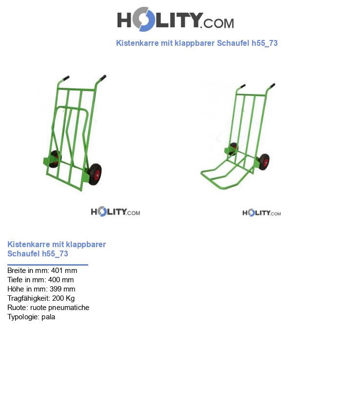 Kistenkarre mit klappbarer Schaufel h55_73