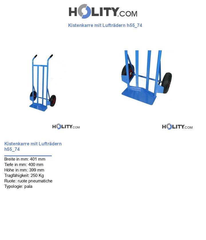 Kistenkarre mit Lufträdern h55_74