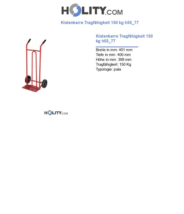 Kistenkarre Tragfähigkeit 150 kg h55_77