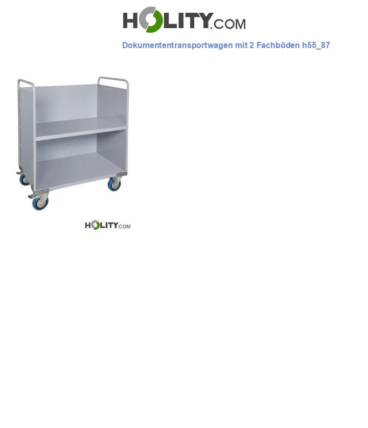 Dokumententransportwagen mit 2 Fachböden h55_87