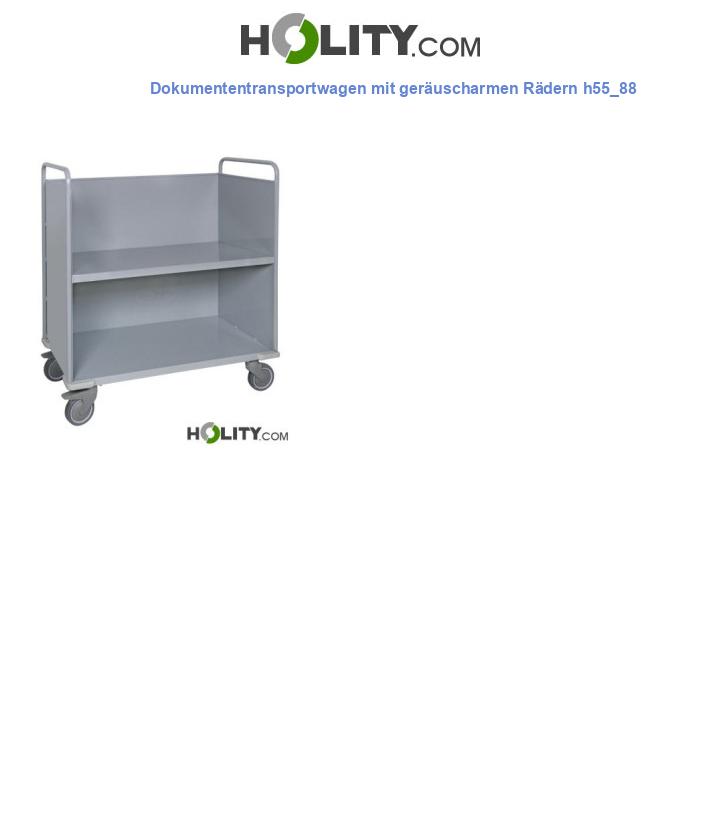 Dokumententransportwagen mit geräuscharmen Rädern h55_88