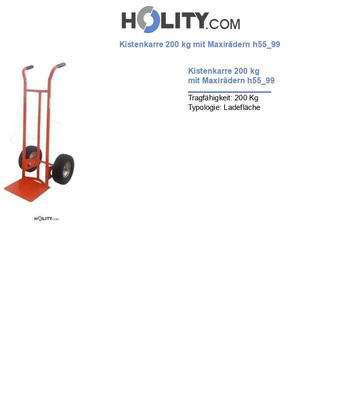 Kistenkarre 200 kg mit Maxirädern h55_99