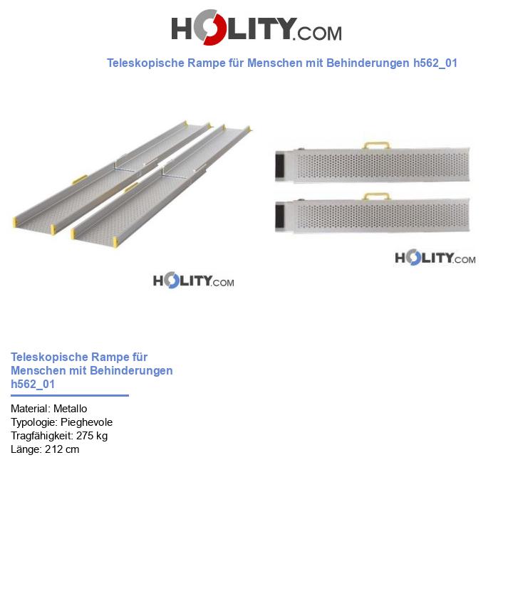 Teleskopische Rampe für Menschen mit Behinderungen h562_01