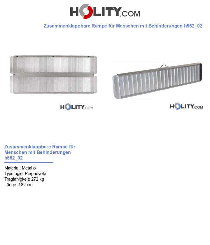 Zusammenklappbare Rampe für Menschen mit Behinderungen h562_02