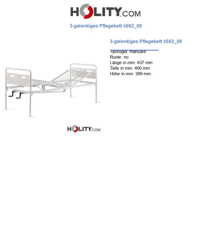 3-gelenkiges Pflegebett h562_09
