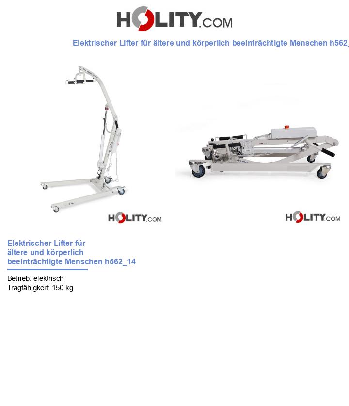 Elektrischer Lifter für ältere und körperlich beeinträchtigte Menschen h562_14