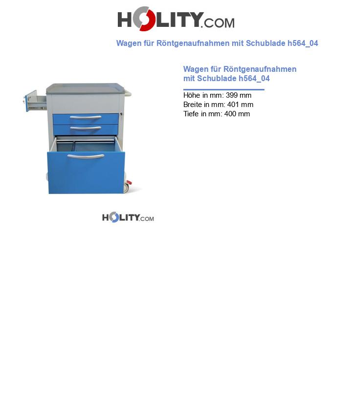 Wagen für Röntgenaufnahmen mit Schublade h564_04