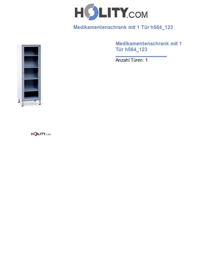 Medikamentenschrank mit 1 Tür h564_123