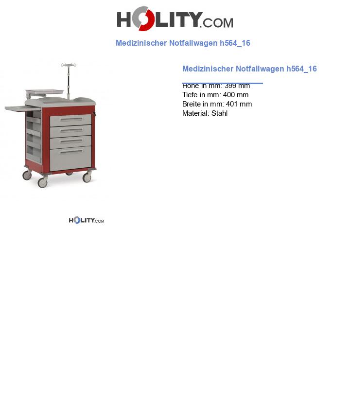Medizinischer Notfallwagen h564_16