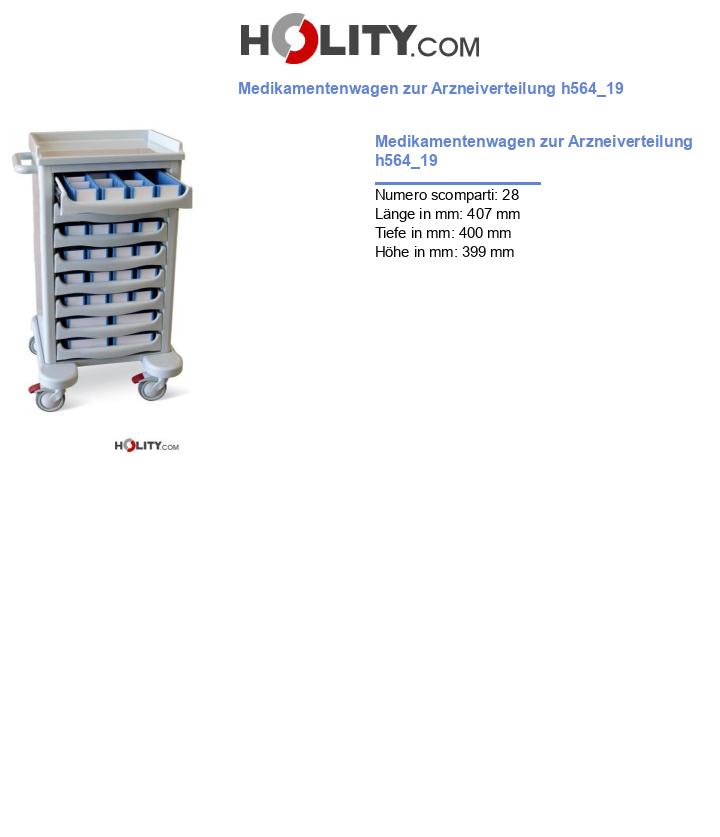 Medikamentenwagen zur Arzneiverteilung h564_19