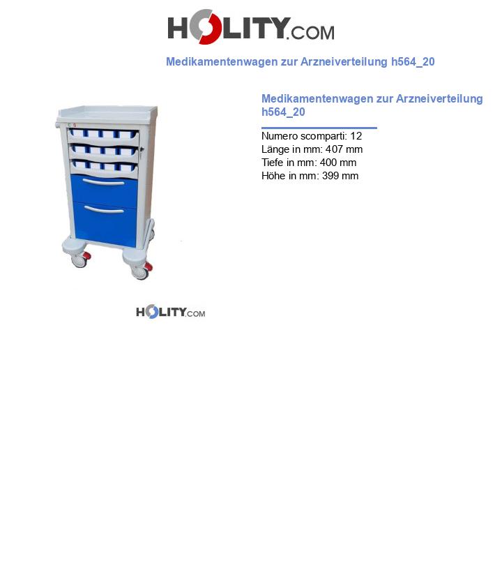 Medikamentenwagen zur Arzneiverteilung h564_20