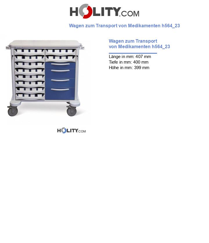 Wagen zum Transport von Medikamenten h564_23