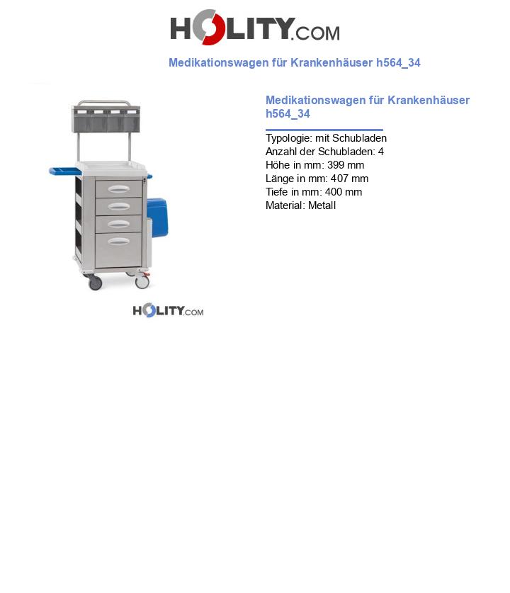 Medikationswagen für Krankenhäuser h564_34