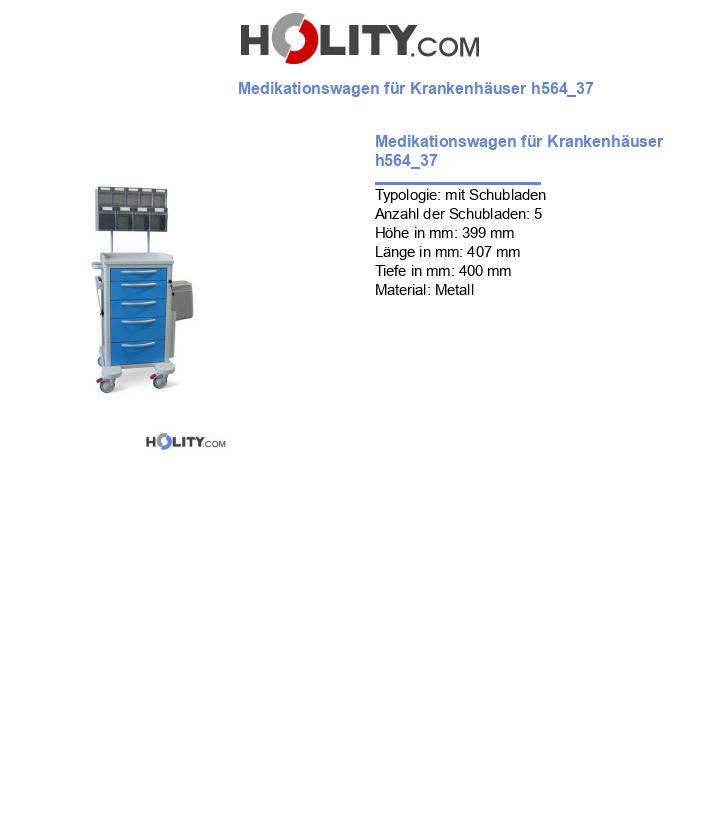 Medikationswagen für Krankenhäuser h564_37