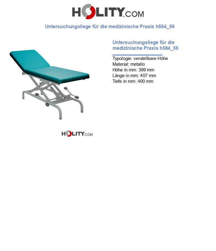 Untersuchungsliege für die medizinische Praxis h564_56
