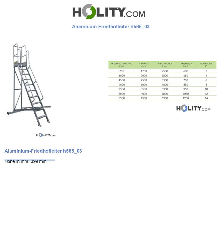 Aluminium-Friedhofleiter h565_03