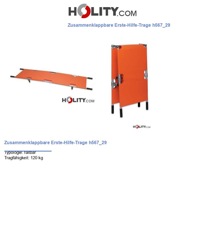 Zusammenklappbare Erste-Hilfe-Trage h567_29