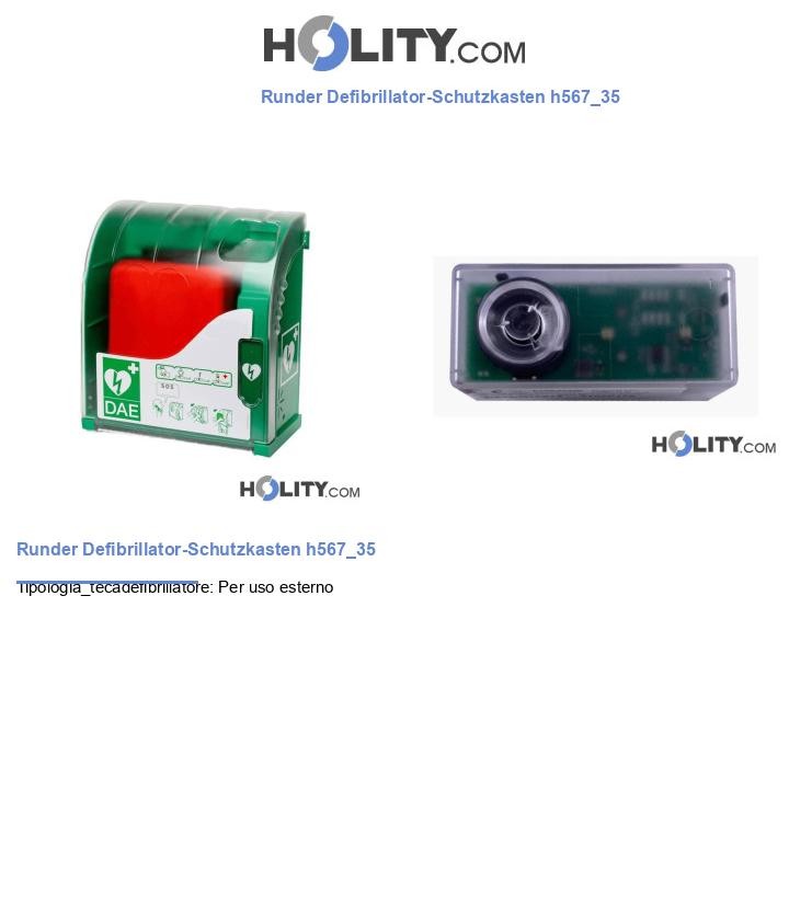 Runder Defibrillator-Schutzkasten h567_35