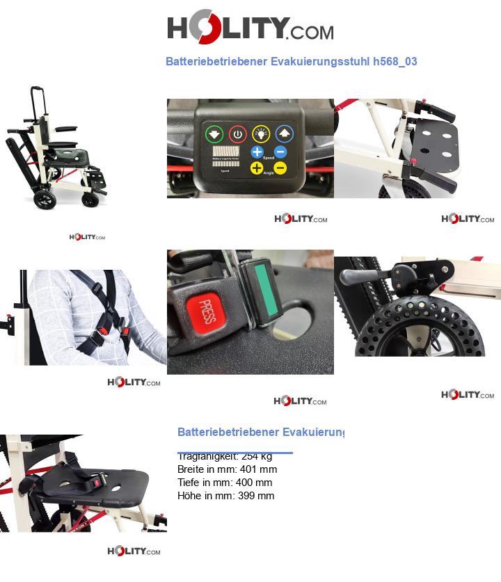 Batteriebetriebener Evakuierungsstuhl h568_03