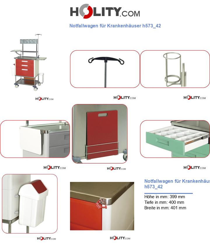 Notfallwagen für Krankenhäuser h573_42