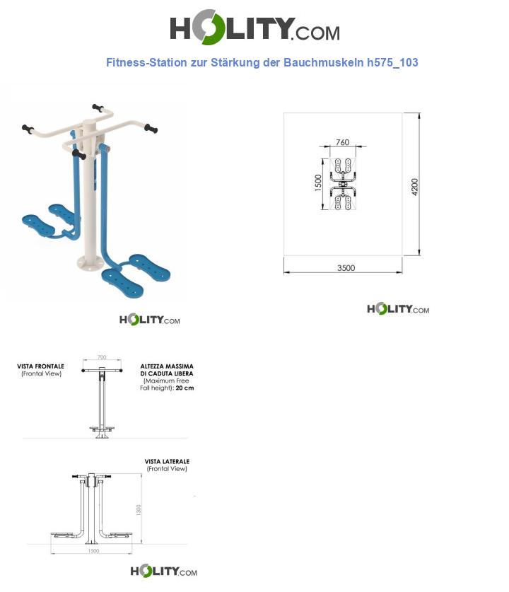 Fitness-Station zur Stärkung der Bauchmuskeln h575_103