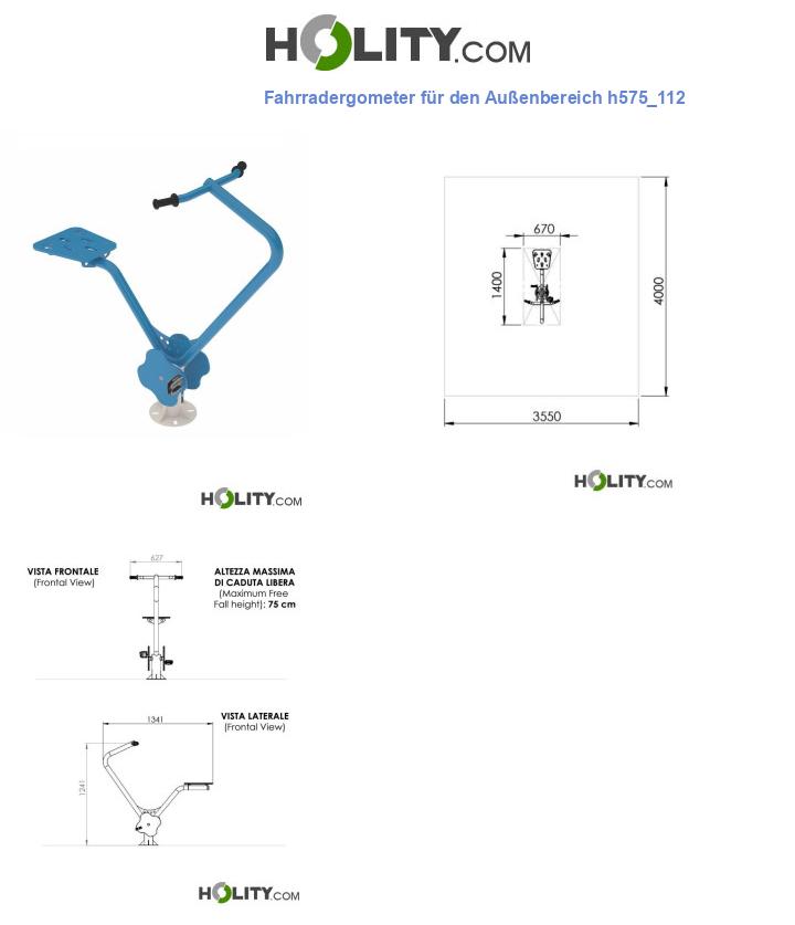 Fahrradergometer für den Außenbereich h575_112