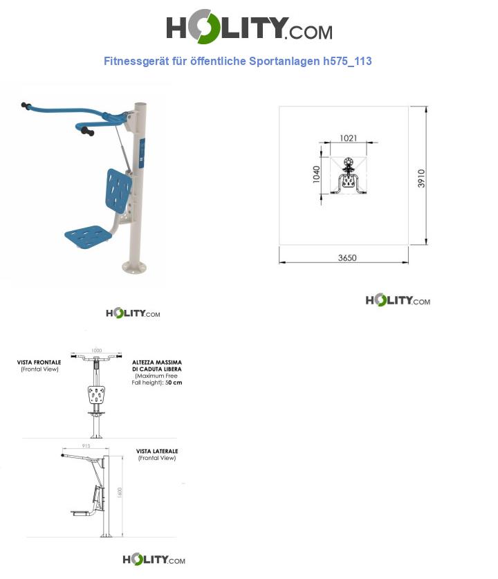 Fitnessgerät für öffentliche Sportanlagen h575_113