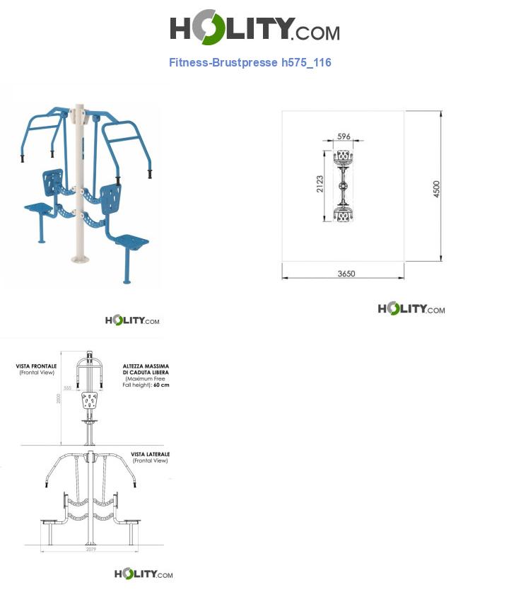 Fitness-Brustpresse h575_116