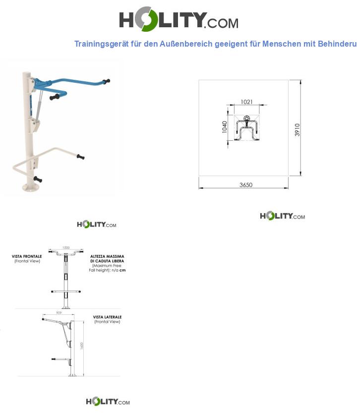 Trainingsgerät für den Außenbereich geeigent für Menschen mit Behinderungen h575_118