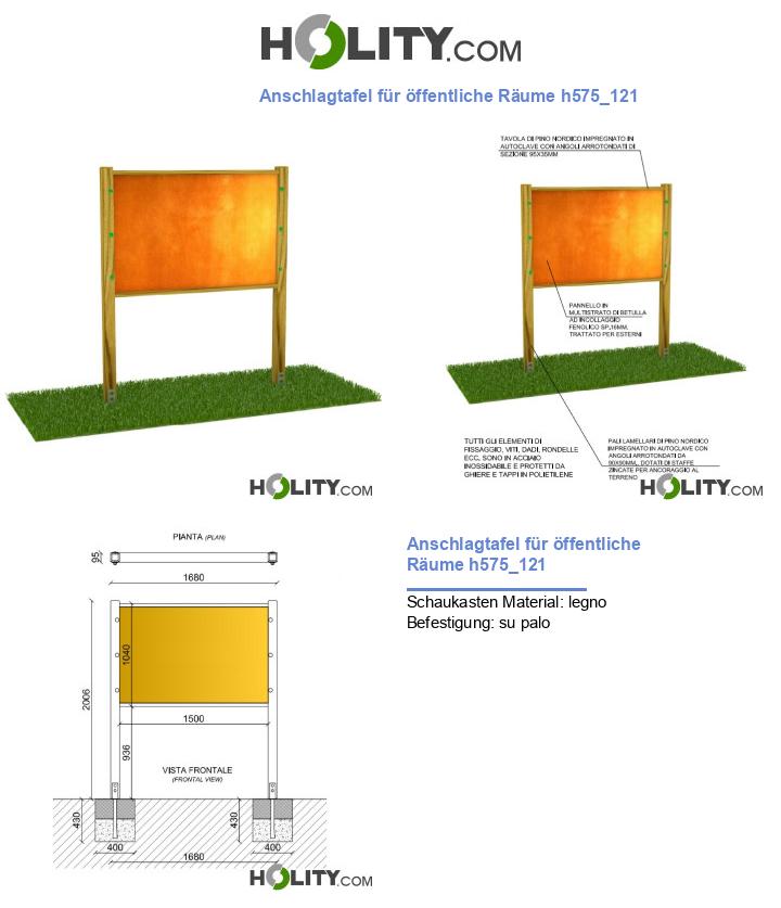 Anschlagtafel für öffentliche Räume h575_121