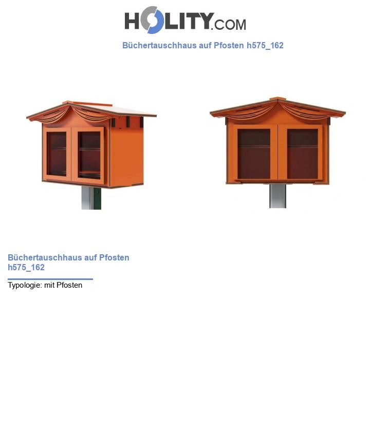 Büchertauschhaus auf Pfosten h575_162