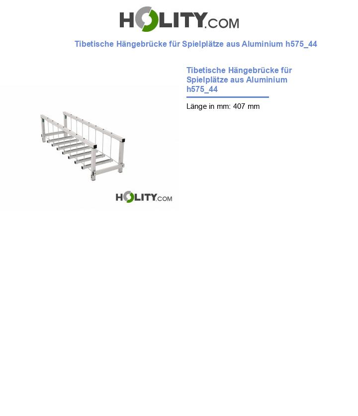 Tibetische Hängebrücke für Spielplätze aus Aluminium h575_44