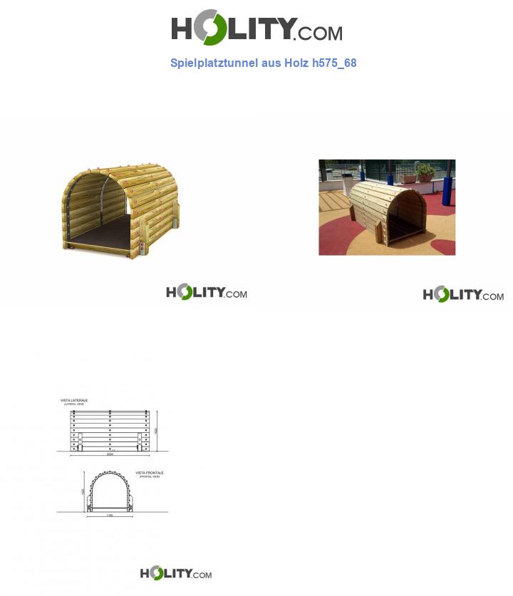 Spielplatztunnel aus Holz h575_68