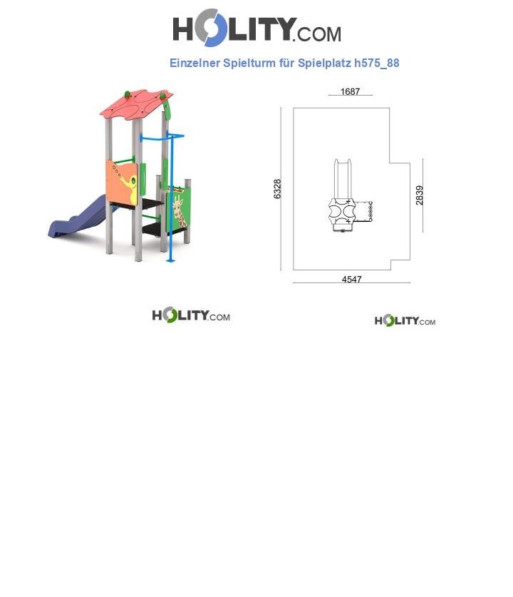 Einzelner Spielturm für Spielplatz h575_88