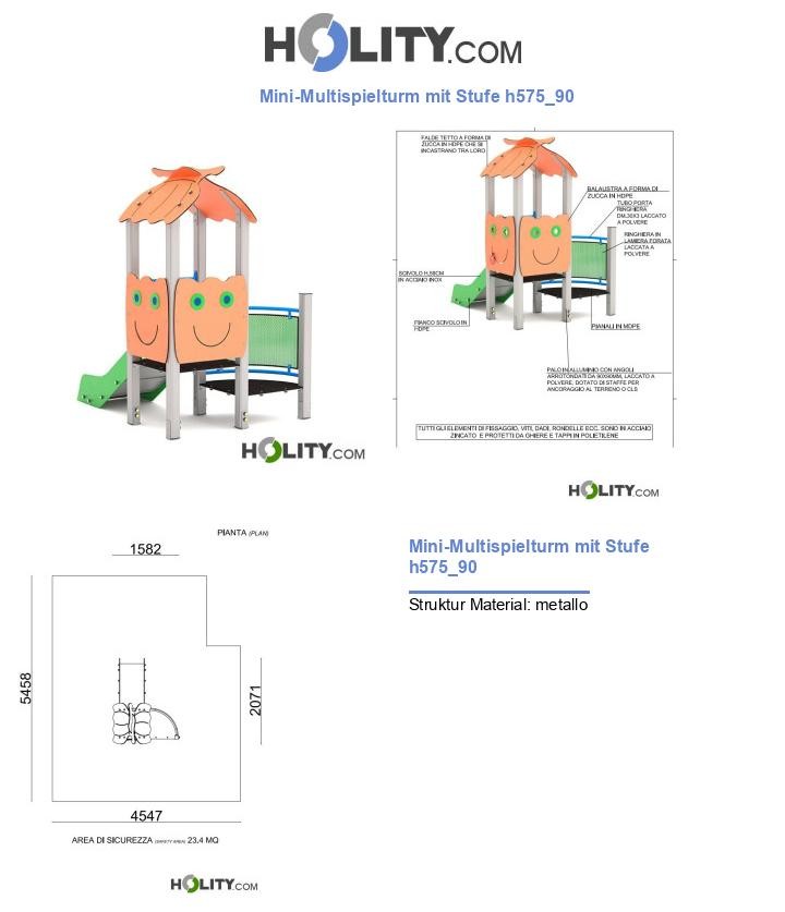 Mini-Multispielturm mit Stufe h575_90
