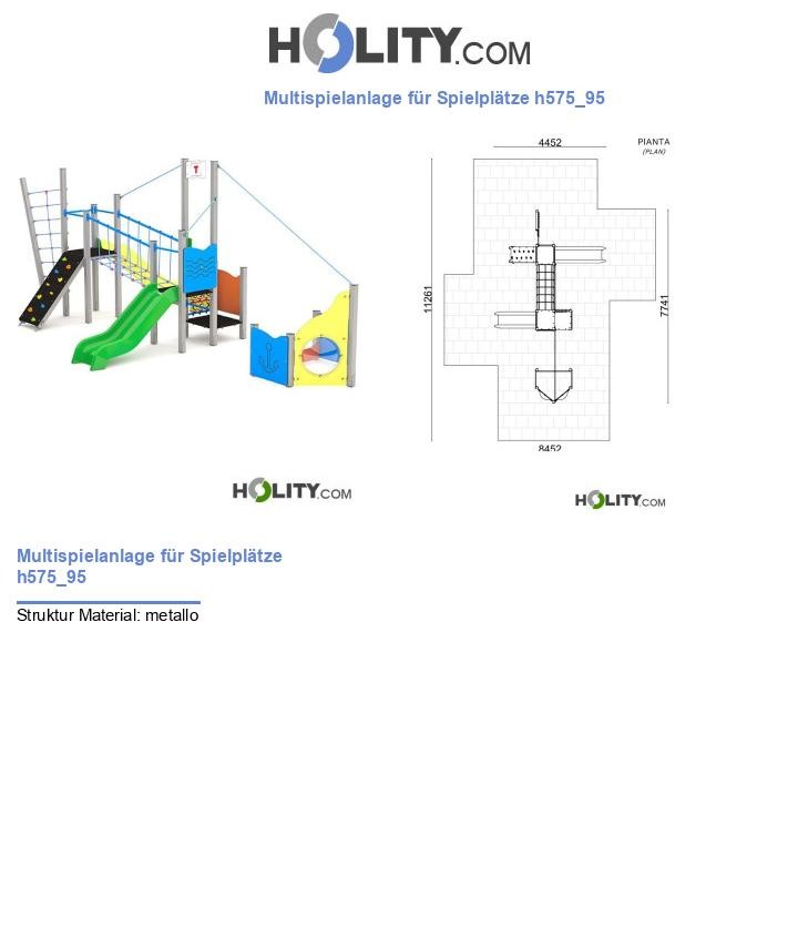 Multispielanlage für Spielplätze h575_95