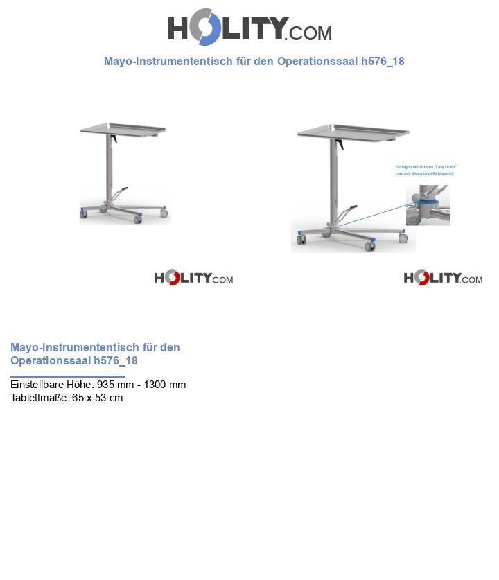 Mayo-Instrumententisch für den Operationssaal h576_18
